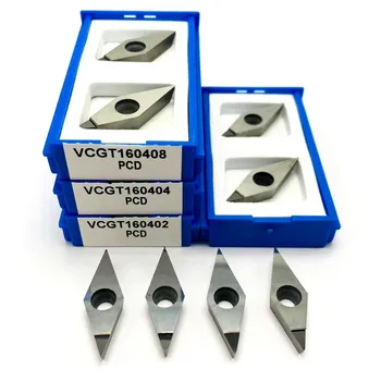 ППР VCGT160404 VCGT160404 VCGT160408 Инструменти за рязане на чипс цветни метали от мед и алуминий на CNC нож VCGT ППР