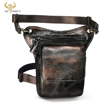 Гореща разпродажба, Мека Оригинална Кожена класическа малка чанта-превръзка през рамото, чанта към колана си, чанта за крака за мъже и жени 211-1