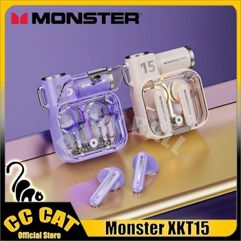 Слушалки Monster XKT15 Безжични Bluetooth Слушалки TWS Gamer EarbudsHifi Качеството на Звука е Ниска Забавяне-Дълъг живот на батерията на Слушалките