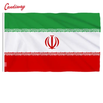 90 x 150 см Иран, на иранския флаг, полиестер печат, висок клас флаг за вътрешно и външно оформяне на