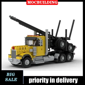 MOC City Cargo Модел лесовоза Блочный Транспортен автомобил Колекция от играчки и подаръци за лесовозов