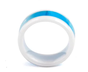 2022 търговия на Едро с прости бижута Керамично пръстен Европейски и американски модел Crystal от Swarovskis Модни бижута със сини черупки