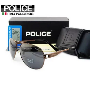 Италианската полиция 1983 г. Слънчеви очила с поляризация за мъже Слънчеви очила пилот модерни дамски слънчеви очила за шофиране с защита от uv P177