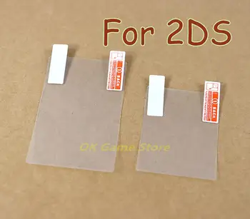 5 компл./много е Прозрачно Защитно оборудване запечатване филм Предна + Задна Филм За 2DS Комплект Прозрачни протектори За 2DS LCD Touch screen Protector