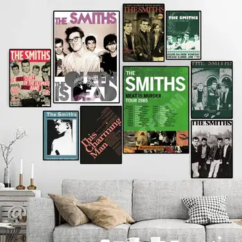 Рок-група The Smiths Ретро ПОСТЕР Платно HD Печат на Персонализирани стенно изкуство На поръчка Малка живопис