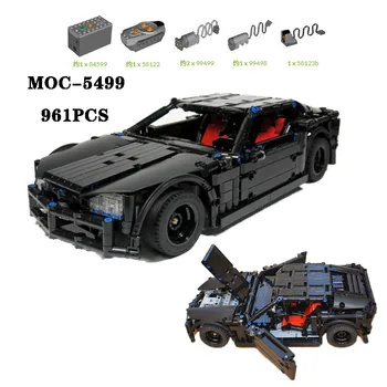 Класически суперспортивный автомобил MOC-5499 Висока сложност на сглобяване, строителни блокове, 961 бр., играчки за възрастни и деца, подарък за рожден ден