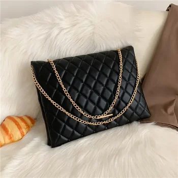 LW022 Новата пролетно чанта през рамо Модни регистрирани чанти през рамо от изкуствена кожа за жени Големи чанти-пликове и кесии