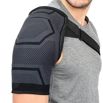 Регулируема компрессионный бандаж за подкрепа на рамото, бандажный колан за облекчаване на болката в рамото, разликата вращательной маншет, дислокация, мъже, Жени