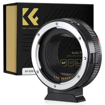 Адаптер за закрепване на обектива K&F Concept EF към EOS R с автоматично фокусиране на камери Canon EF EF-S Обектив Canon EOS R/RF R3 R6 R50 Mount