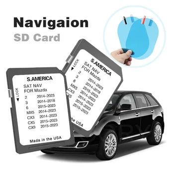 Версия 2023 Карта на Южна Америка Навигационна Система Connect 1 GPS SD Карта за автомобил Mazda 2/3/6/MX5/CX5/CX9 8 GB Безплатна Доставка