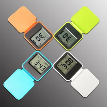 Будилник Сгъваеми настолни часовници-часовник с ночником Пътни часовници С екран, дата и температура