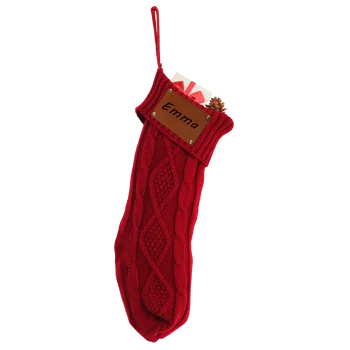 Персонализирани Потребителски Коледен Отглеждане Потребителски Семейни Коледни Чорапи, Плетени Калъф За Коледни Празнични Чорапи Коледен Подарък