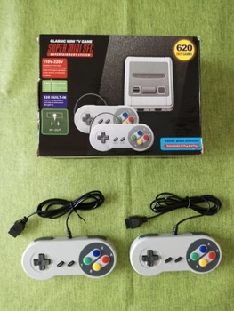 8-битова мини-игрова конзола SNES в ретро стил, вградени игри класа 620 с 2 контролери за Super Nintendo САЩ/ЕС/обединено Кралство/AU Plug