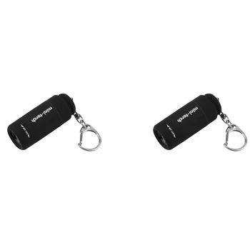 2X Мини-фенерче-ключодържател led акумулаторна батерия USB Мини-фенерче Преносим джобен фенер-ключодържател САМ Инструмент за дома