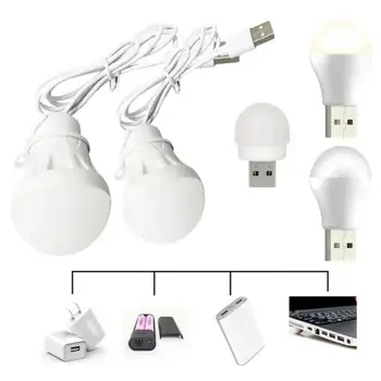 Портативна led лампа USB Led лампа 5V 3W Книгата Светлини Энергосберегающая Спасителна Лампа Външен Лампа за къмпинг Лампа за четене на закрито