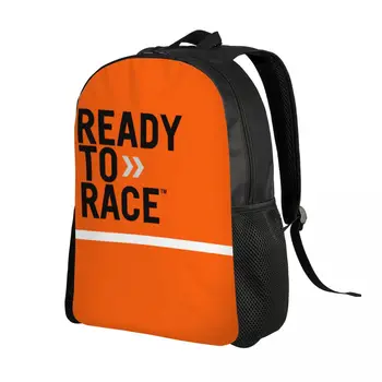 Раници с логото Ready To Race, за жени и за мъже, водоустойчиви училищна чанта за мотоциклетисти, Състезателна Спортна чанта с принтом, чанти и калъфи за книги