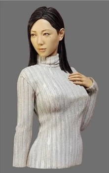 В разглобено формата на 1/12 модерно момиче пуловер с бюста, миниатюрни комплекти модели от смола, небоядисана