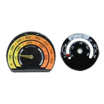 Измерване на температурата 69HC, термометър с голям циферблат за полицата тръби, комини, термометър за място за инсталиране на печной тръби.