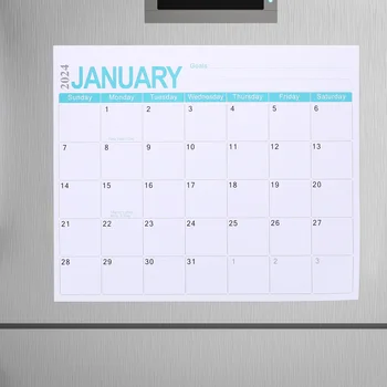 Календар на сухо Изтриване на хладилника Декор на повърхността на хладилника Магнитна Стираемая Бележка за Бяла Дъска Месечен Планер Стикер на една Черна дъска