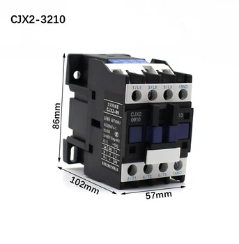 Контактор за променлив ток LC1D CJX2-3210 32A БЕЗ 3-Етап Закрепване към DIN релса Контактор Захранване 24V 36V 110V 220V 380V