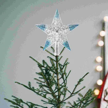 Коледно дърво Звезден Topper Украса Starparty Коледни топперы Blue Decorchraitmas Аксесоари Сувенири Патриотичното Коледна Украса
