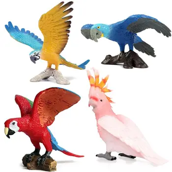 Играчки, Наука, Страхотна градина, вълнисто папагал, създаване на пейзаж, реалистична модел папагал, имитация фигури на птици