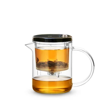 Чайник SAMADOYO elegant cup с разделителна изолация, на чайника от устойчиви на топлина стъкло, проста чаена чаша с филтър