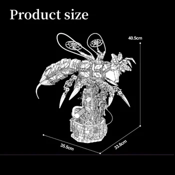 MOC 1698 бр. Механични Насекоми Модел на Пчела Комплект Строителни Блокове САМ Творчески Механик Пчела Тухли Играчки За Деца Подаръци За Момчета