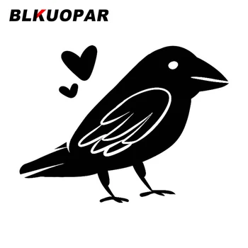 Стикер за автомобил BLKUOPAR for Crow Friend, устойчиво на надраскване графична стикер, индивидуалност, багажник, дъска за сърф, автомобилни аксесоари