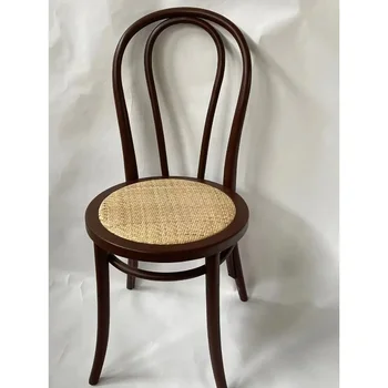 Художествени стол по поръчка, стол от масивно дърво, американски лек дървена стол луксозен дизайн, лесна стол с облегалка, креативен модерен дом в скандинавски стил