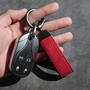 Пръстени за автомобилни ключове, Метална Кожен ключодържател, Универсален Автомобилен ключодържател за мотоциклети за аксесоари на Mercedes Benz
