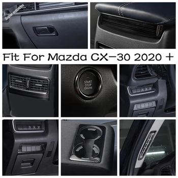 Титуляр чаши за вода/отдушник климатик ac/Кутия за ръкавици, Дръжка, Обтегач, Декоративни шапки, Аксесоари за Mazda CX-30 2020 - 2023