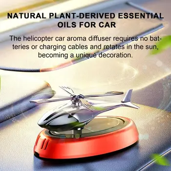Натурални етерични масла от растителен произход за кола, Парфюм за хеликоптер, захранван със слънчева енергия, устойчив аромат, който е уникален за превозни средства