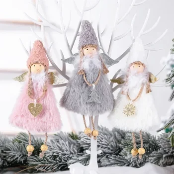 Нов Ангел на любовта, плюшени коледна украса за момичета, креативна висулка във формата на елхи, детски подаръци