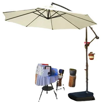 Sombrilla de plátano para jardín, sombrilla grande, paraguas de publicidad, sombrilla móvil de playa para exterioresCD