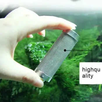 Филтър за аквариум 12/16 мм, Вход дупка за резервоар от неръждаема стомана, Защитна мрежа за скариди