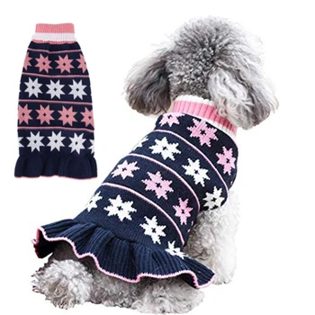 Пуловер, пуловер за кученца, рокли, Поло, трикотаж за малки кучета, пуловер за момичета в студено време за малки до средни кучета и котки