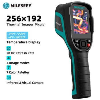 Тепловизор MILESEEY TR256E/B 256X192 Термични Камера Инфрачервено Измерване на Температура За Ремонт на Печатни Платки, за Откриване на тръбопроводи
