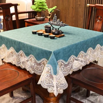 Покривката е квадратна, водоустойчив, маслостойкая и моющаяся домакински квадратна покривка за маса, покривки за маси, за mahjong