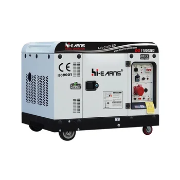 Hiearns висок Клас генератор с мощност 8 кВт /10 kva, преносим, безшумен дизелов генератор с мощност 3 кВт, 5 кВт / 5 kva, 6 kw, 10 kw