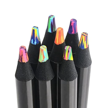 8 Цвята На Ярки Моливи, Гигантски Цветни Моливи За Възрастни, Цветни Моливи За Рисуване На Художествени, Colorization, Скици