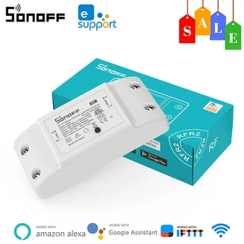 SONOFF RFR2 433 Mhz WiFi САМ Smart Switch Модул за Автоматизация на Умен Дом Чрез приложение Ewelink Дистанционно Управление на Работата С Алекса Google Home