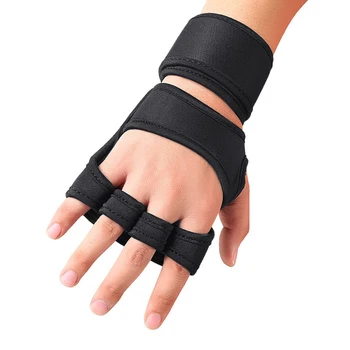 Ръкавици за вдигане на тежести във фитнес салона на полпальца, нескользящие силиконови удобни ръкавици за спорт на закрито и открито
