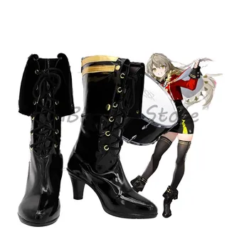 Game Girls Frontline UMP40 Черен обувки за cosplay, обувки, ролеви игри, Хелоуин, карнавал, Коледно парти, реквизит, произведен по поръчка