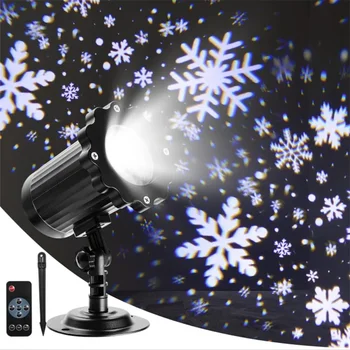 Коледен проектор светлина за снеговалеж Открит Коледен Водоустойчив Led проектор Снежинки Празничен Инфинити прожектор за снеговалеж
