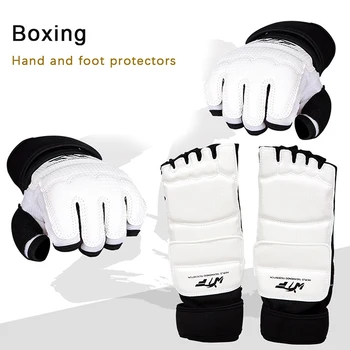 Кожени Ръкавици за Таекуондо, Спаринг, Карате, Защита на Глезените, предпазни средства За Бокса, Бойните Изкуства, за Защита на Ръцете
