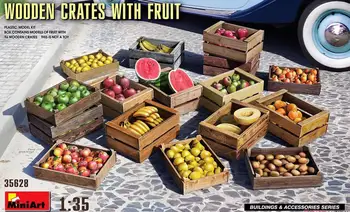 MINIART 35628 Дървени кутии в мащаб 1/35 с набор от модели плодове