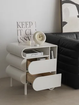 Малка странична масичка в скандинавски Instagram Стил, спалня, Модерен Минималистичен Нощни Шкафче за съхранение, Шкаф Отстрани.