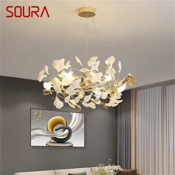 Луксозен полилей SOURA, модерен led окачен лампа, Креативни декоративни осветителни тела за дома, хол, спалня