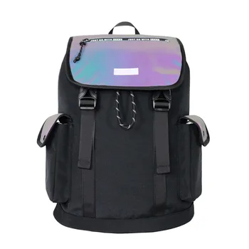 Мултифункционален Водоустойчив и Лаптоп Раница Спортна Сгъваема Чанта За Съхранение на Катерене Модерен Черен Раница За улици